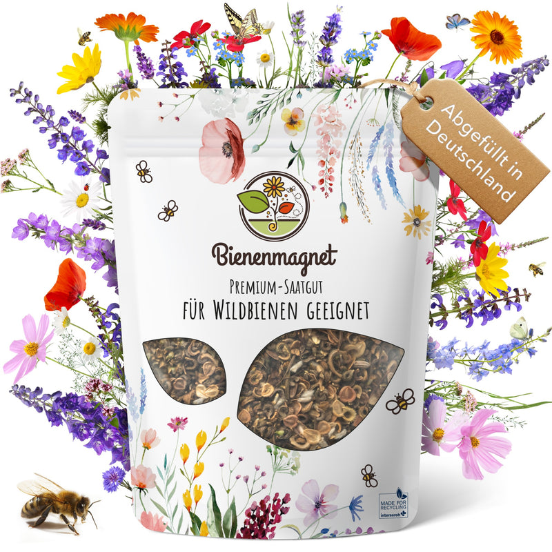 Premium Wildblumensamen für eine bunte Blumenwiese - Farbenfroh & nektarreich Blumensamen