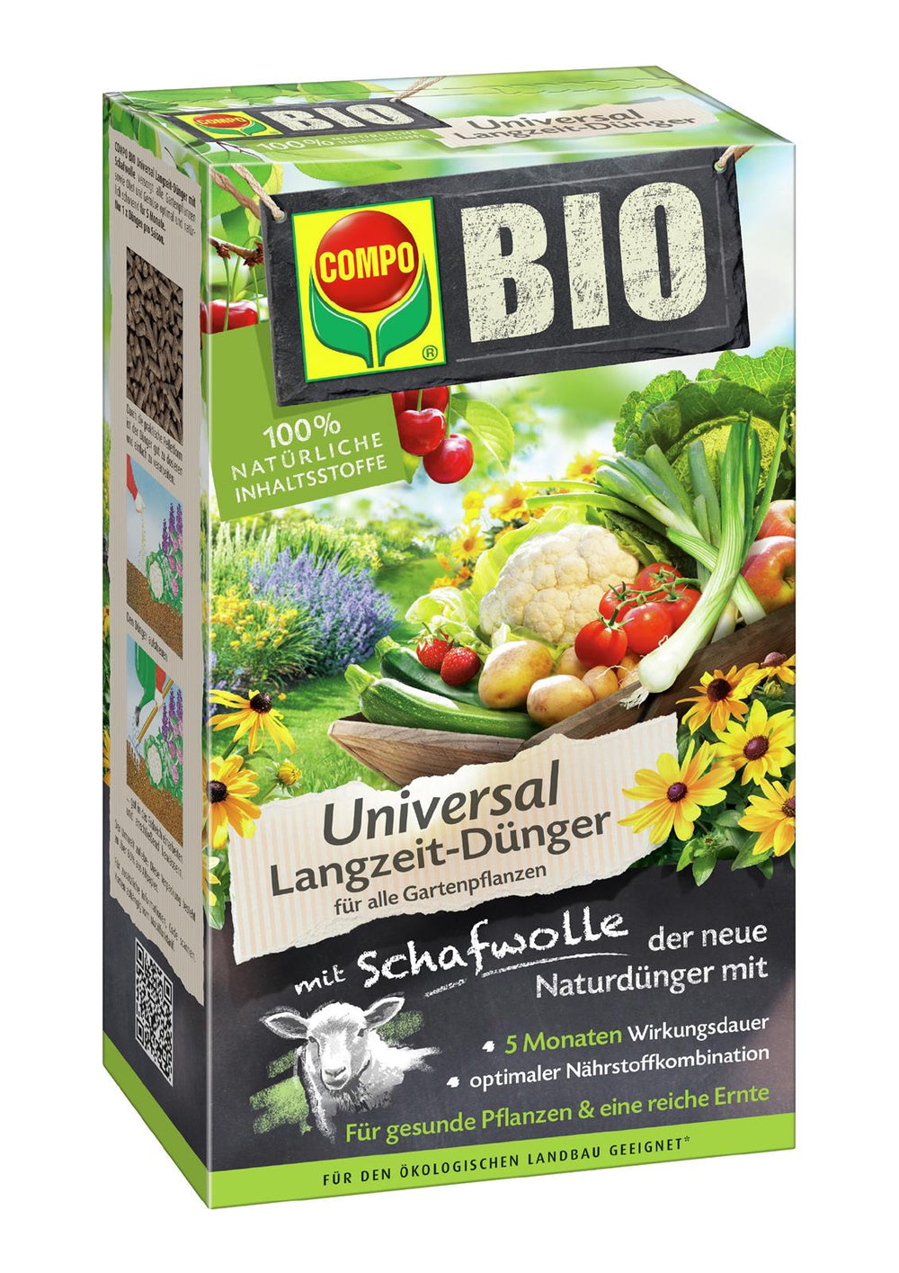 COMPO BIO Universal Langzeit-Dünger mit Schafwolle – HappySeed