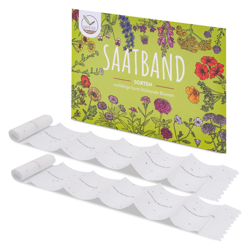 2x Saatteppich mit Blumensamen  für den Balkon (Mix) - HappySeed
