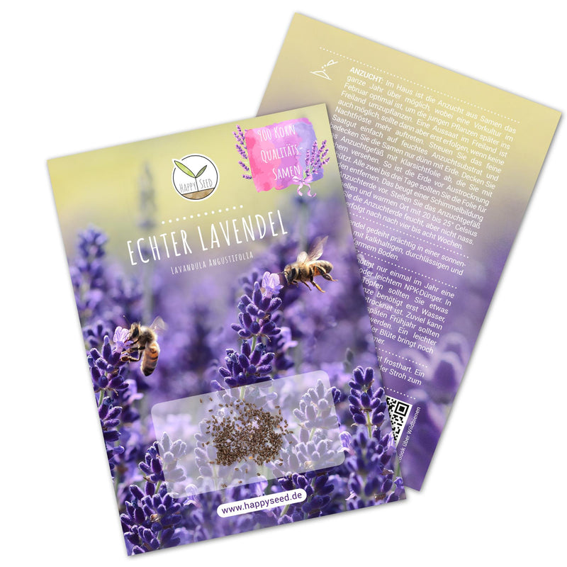 Lavendel Samen - Lavandula angustifolia (900 Korn) - HappySeed