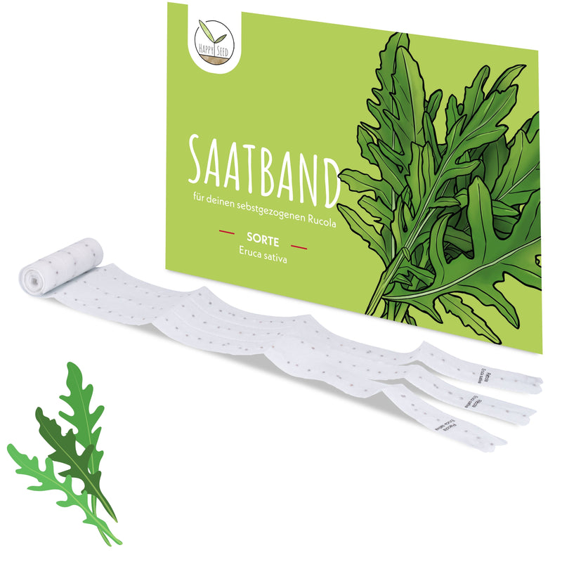 5m Saatband mit Rucola Samen - Eruca sativa - HappySeed