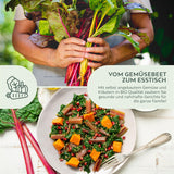 BIO Mangold Samen (Rhubarb) - Mangold Saatgut aus biologischem Anbau (25 Korn) - HappySeed