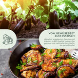 BIO Aubergine Samen (Black Beauty) - Auberginen Saatgut aus biologischem Anbau (25 Korn) - HappySeed
