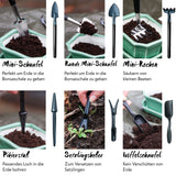 Bonsai Werkzeug-Set 13-teilig mit praktischem Aufbewahrungsbeutel - HappySeed
