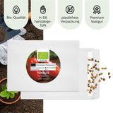 BIO Tomatensamen (San Marzano) - Tomaten Saatgut aus biologischem Anbau (10 Korn) - HappySeed