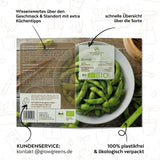 BIO Bohnen Samen (Edamame) - Bohne Saatgut aus biologischem Anbau (12 Korn) - HappySeed