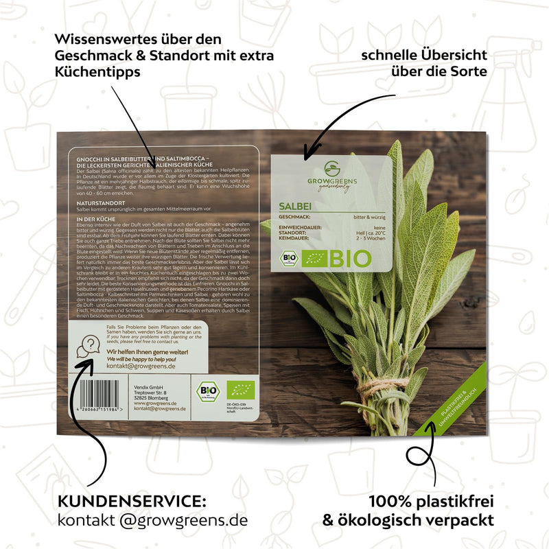 BIO Salbei Samen