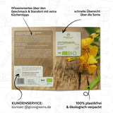 BIO Gewürztagetes Samen - Tagetes Saatgut aus biologischem Anbau (100 Korn) - HappySeed