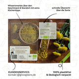 BIO Löwenzahn Samen - Küchenkräuter Saatgut aus biologischem Anbau (400 Korn) - HappySeed