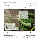 BIO Mangold Samen (Schweizer) - Mangold Saatgut aus biologischem Anbau (75 Korn) - HappySeed