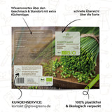 BIO Schnittlauch Samen - Küchenkräuter Saatgut aus biologischem Anbau (125 Korn) - HappySeed