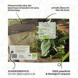 BIO Thai Basilikum Samen - Küchenkräuter Saatgut aus biologischem Anbau (250 Korn) - HappySeed