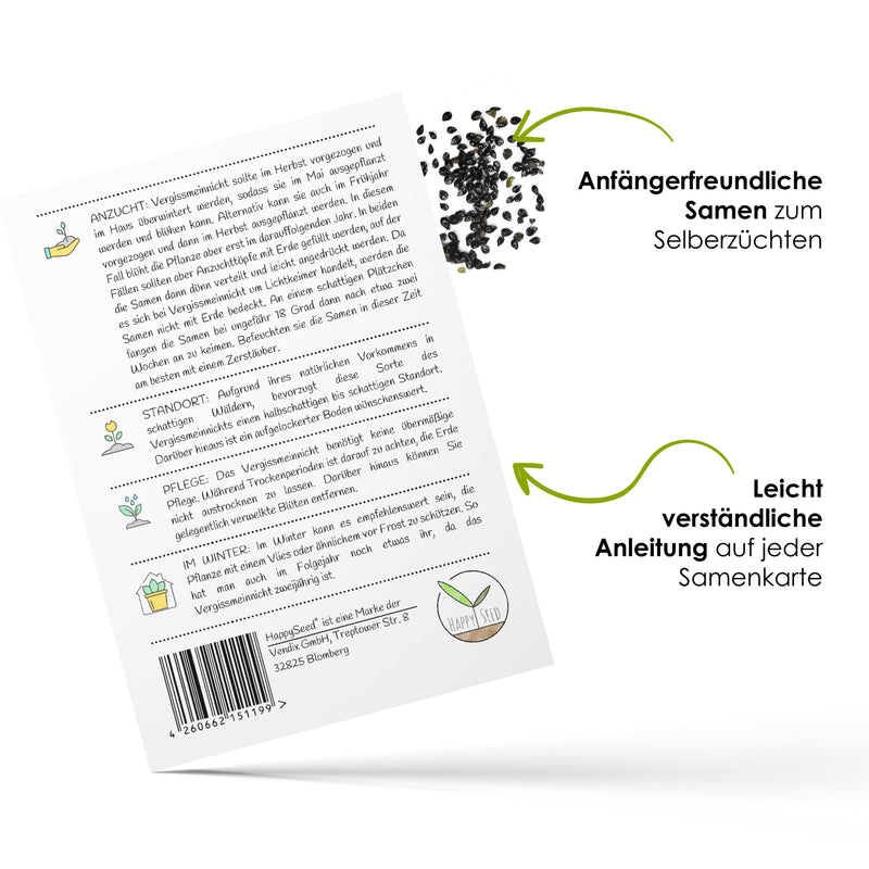 Vergissmeinnicht Samen - Myosotis - HappySeed