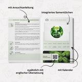 BIO Basilikum Samen Sweet Genovese - Küchenkräuter Saatgut aus biologischem Anbau (400 Korn) - HappySeed