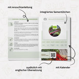 BIO Mangold Samen (Rhubarb) - Mangold Saatgut aus biologischem Anbau (25 Korn) - HappySeed