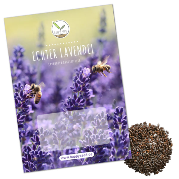 300x Lavendel Samen mit hoher Keimrate - Vielseitig einsetzbare Heilpflanze - HappySeed