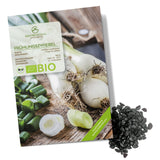 BIO Frühlingszwiebel Samen (Weißer Lissabonner) - Frühlingszwiebeln Saatgut aus biologischem Anbau (75 Korn) - HappySeed