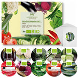 BIO Gemüsesamen Set (10 Sorten) - Gemüse Samen Anzuchtset aus biologischem Anbau - HappySeed