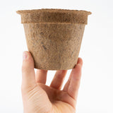 Kokos Anzuchttöpfe & Quelltabletten für eine erfolgreiche Anzucht - torffrei - Größe: 0,50 L - Ø 12 cm - HappySeed