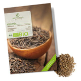 BIO Kümmelsamen - Küchenkräuter Saatgut aus biologischem Anbau (400 Korn) - HappySeed