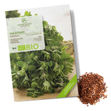 BIO Majoran Samen - Küchenkräuter Saatgut aus biologischem Anbau (700 Korn) - HappySeed