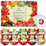 BIO Tomatensamen Set (10 Sorten) - Tomaten Samen Anzuchtset aus biologischem Anbau - HappySeed